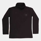 Girls Solid Top, Black, small image number null