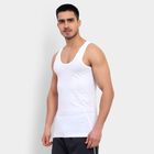 Men's Cotton Vest, White, small image number null
