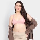 Ladies' 100% Cotton Bra , Light Pink, small image number null