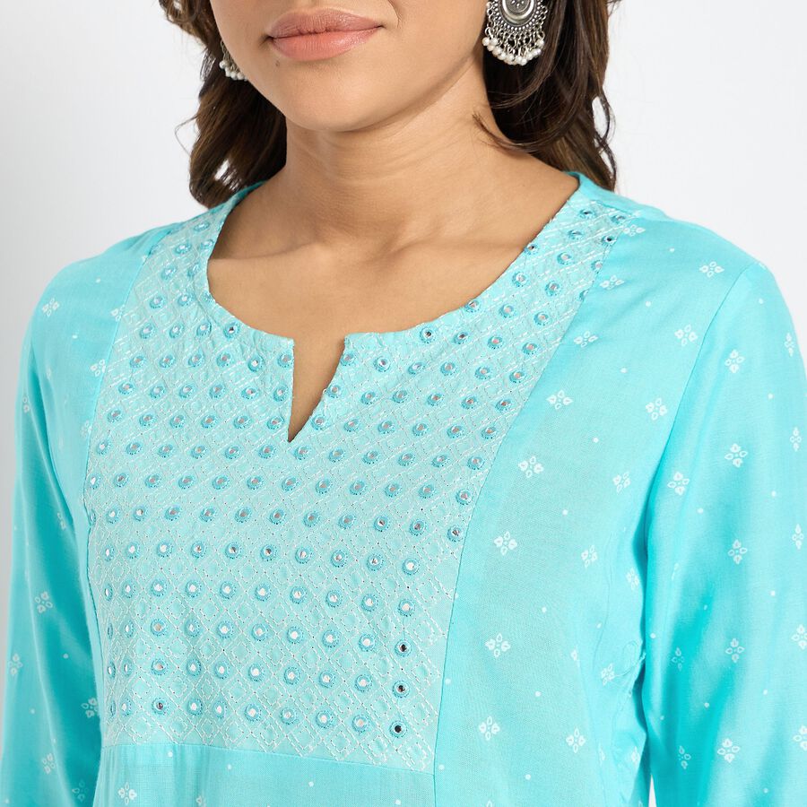 Ladies' Kurta, एक्वा, large image number null
