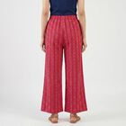 Women's Fuchsia Wide-Leg Solid Palazzos, रानी (फ्यूशिया), small