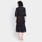 Ladies' 100% Cotton Dress, Black, small image number null