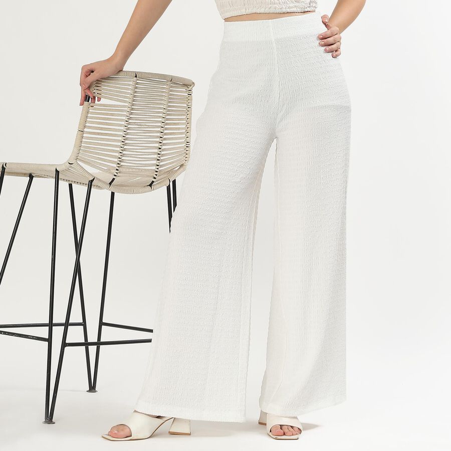 Ladies' Track Pants, White, large