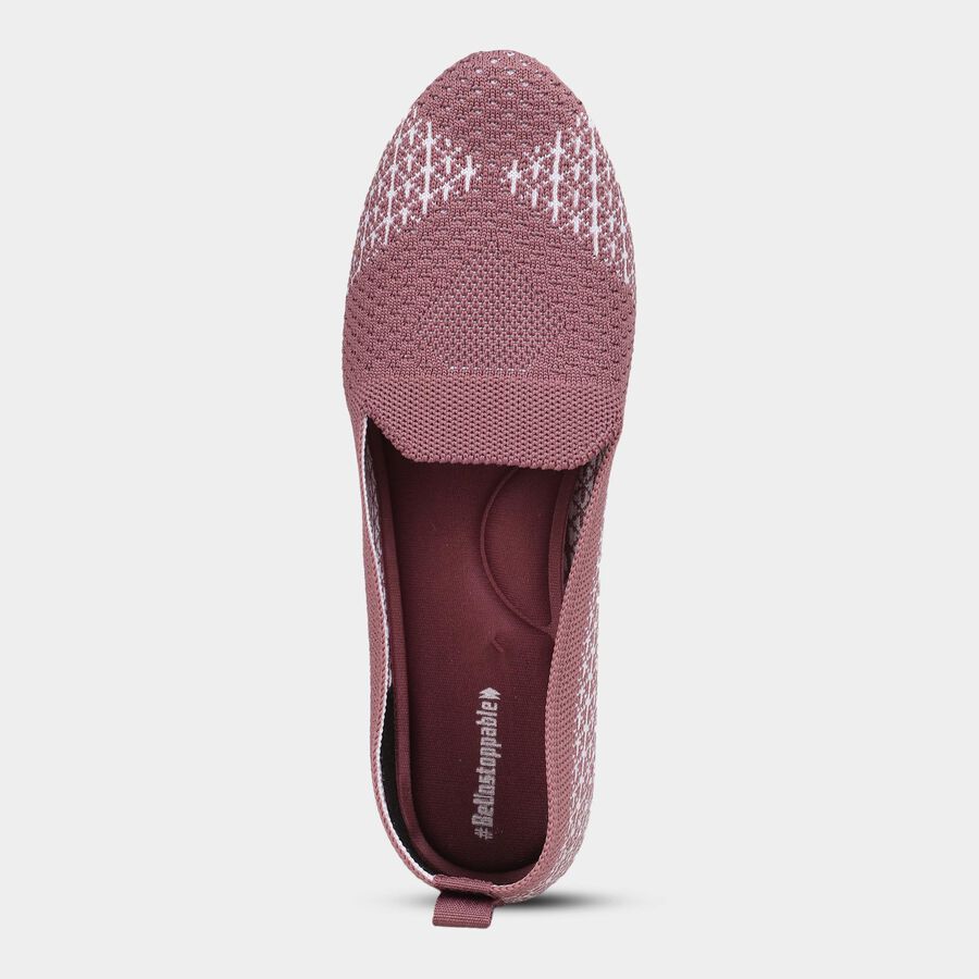 Women's Dusty Rose Pink Slip-On Casual Shoes, गुलाबी, large