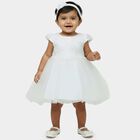 Infants' Minimalist Daily Wear Frock, White, small
