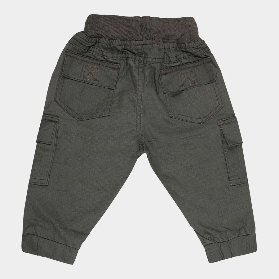 Infants Solid Trousers, Olive, large image number null