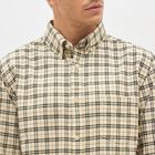 Men's Muted Beige Cotton Button Down Slim Fit Shirt, गहरा पीला, small image number null