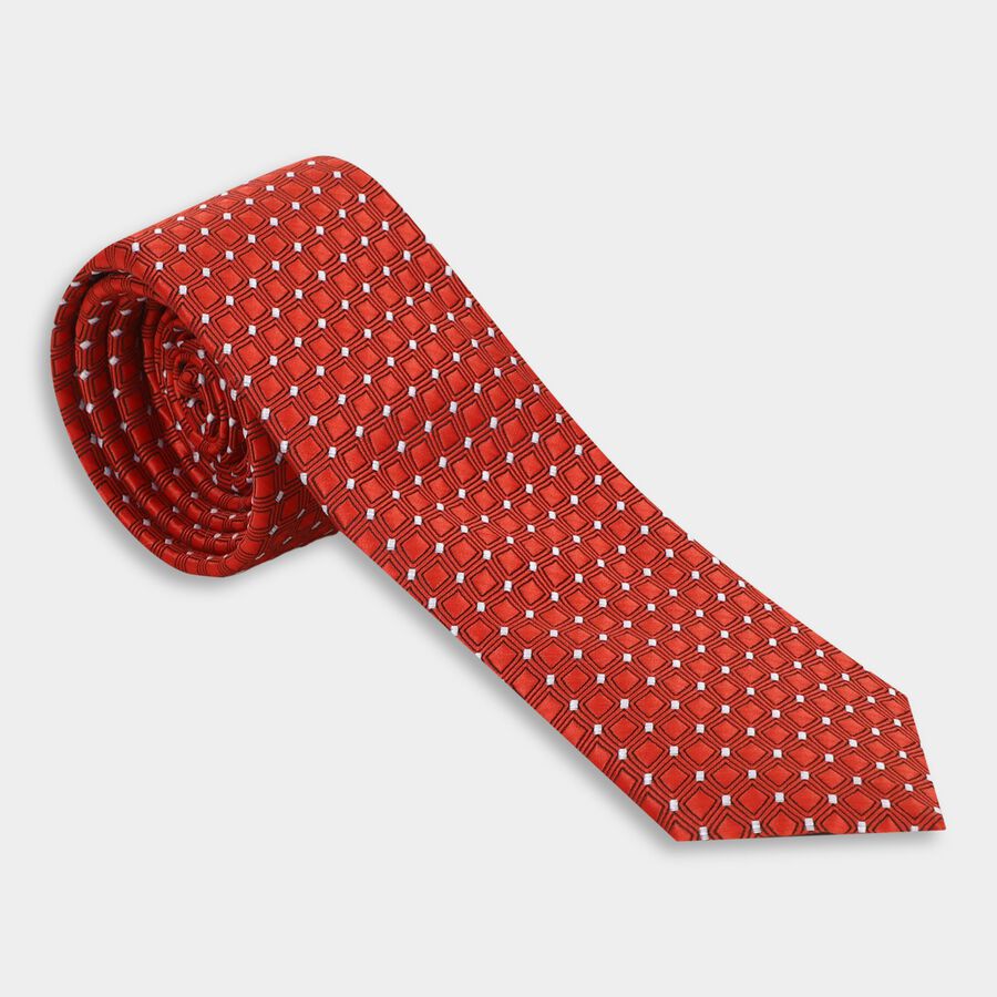 Men's Tie, मरून, large