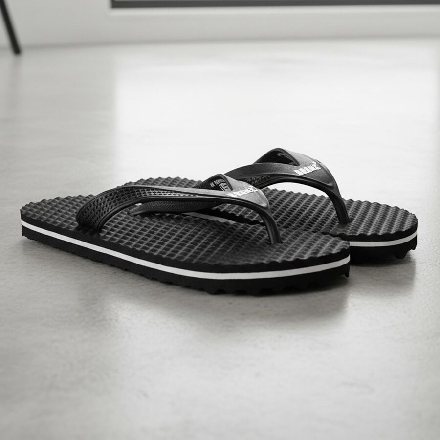 Men's Olive Slip-On Flip-Flops, Olive, large