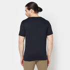 Cotton Round Neck T-Shirt, Navy Blue, small image number null