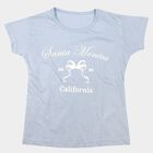 Girls Light Blue Round Neck Regular T-Shirt, Light Blue, small