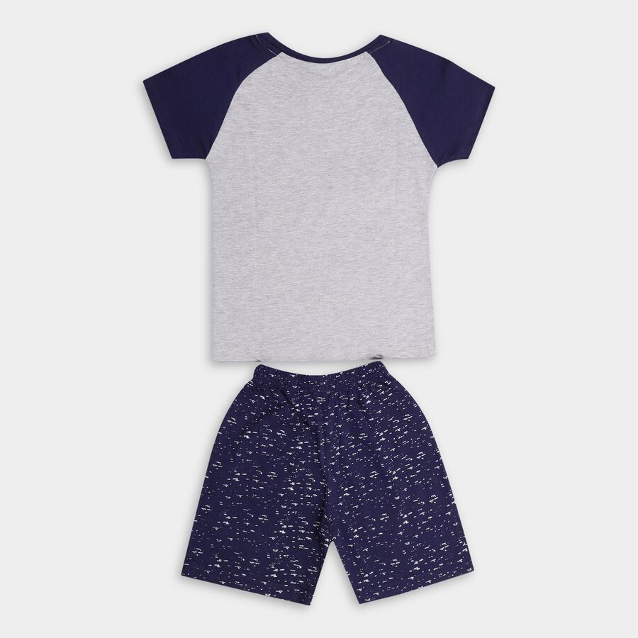 Boys' Knit Baba Suit , मिश्रित हल्का ग्रे, large image number null