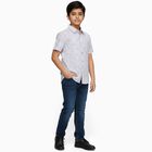 Boys' 100% Cotton Casual Shirt, White, small image number null