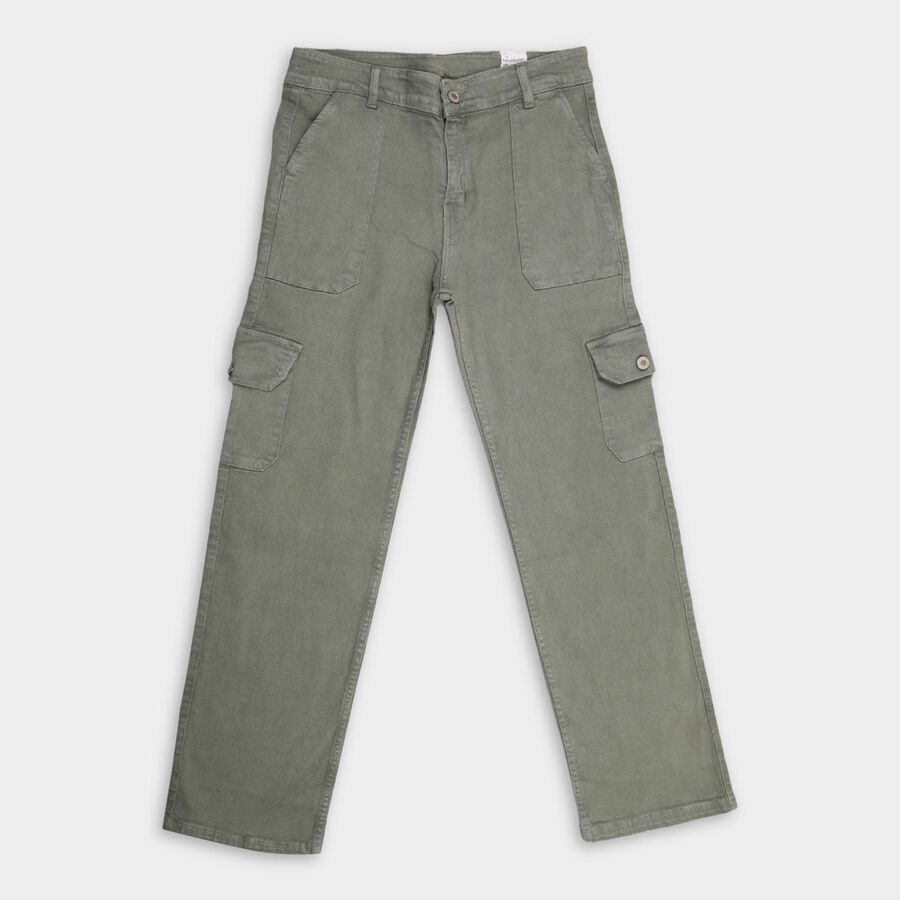 Girls' Jeans , Olive, large image number null