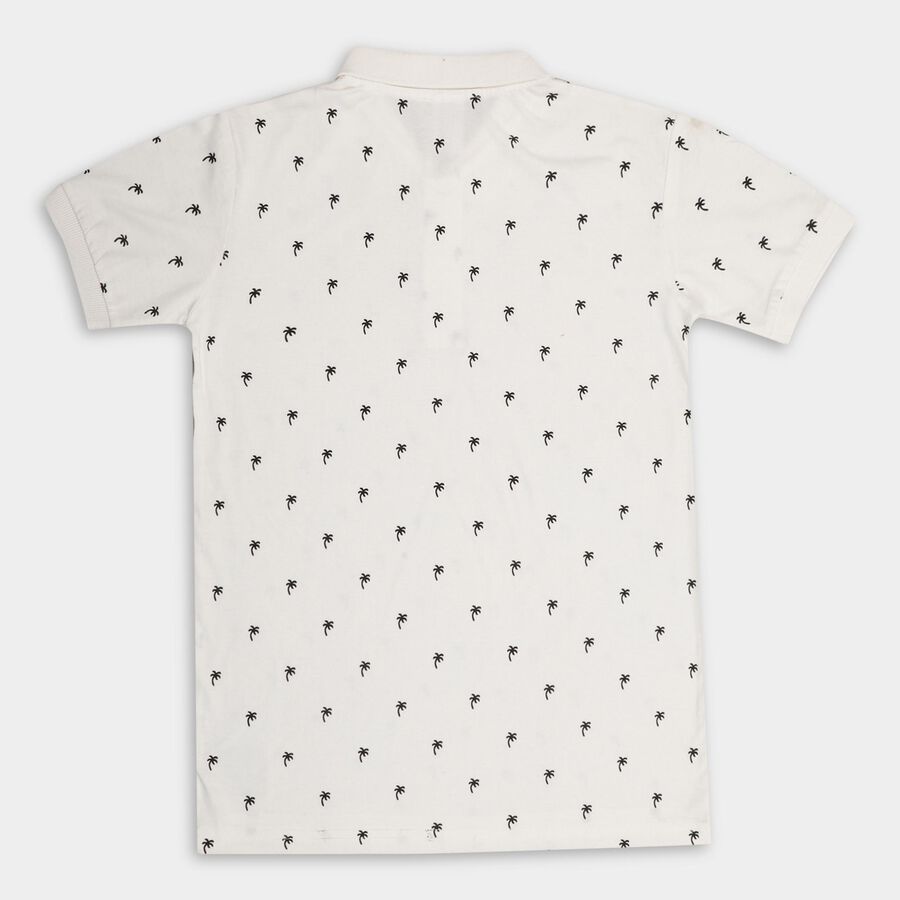 Boys' 100% Cotton Half Sleeves T-Shirt , सफ़ेद, large image number null