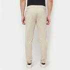 Solid Jogger Casual Trousers, Beige, small image number null