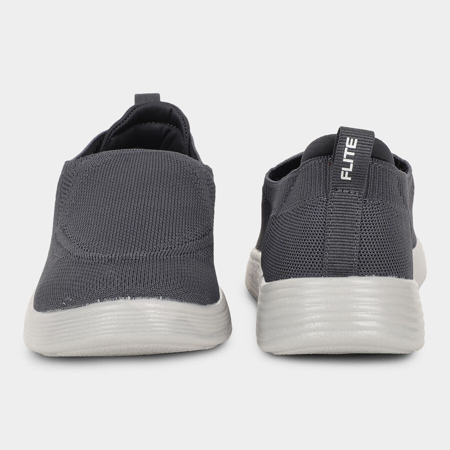 Men's Muted Charcoal Grey Slip-On Casual Shoes, ग्रे, large