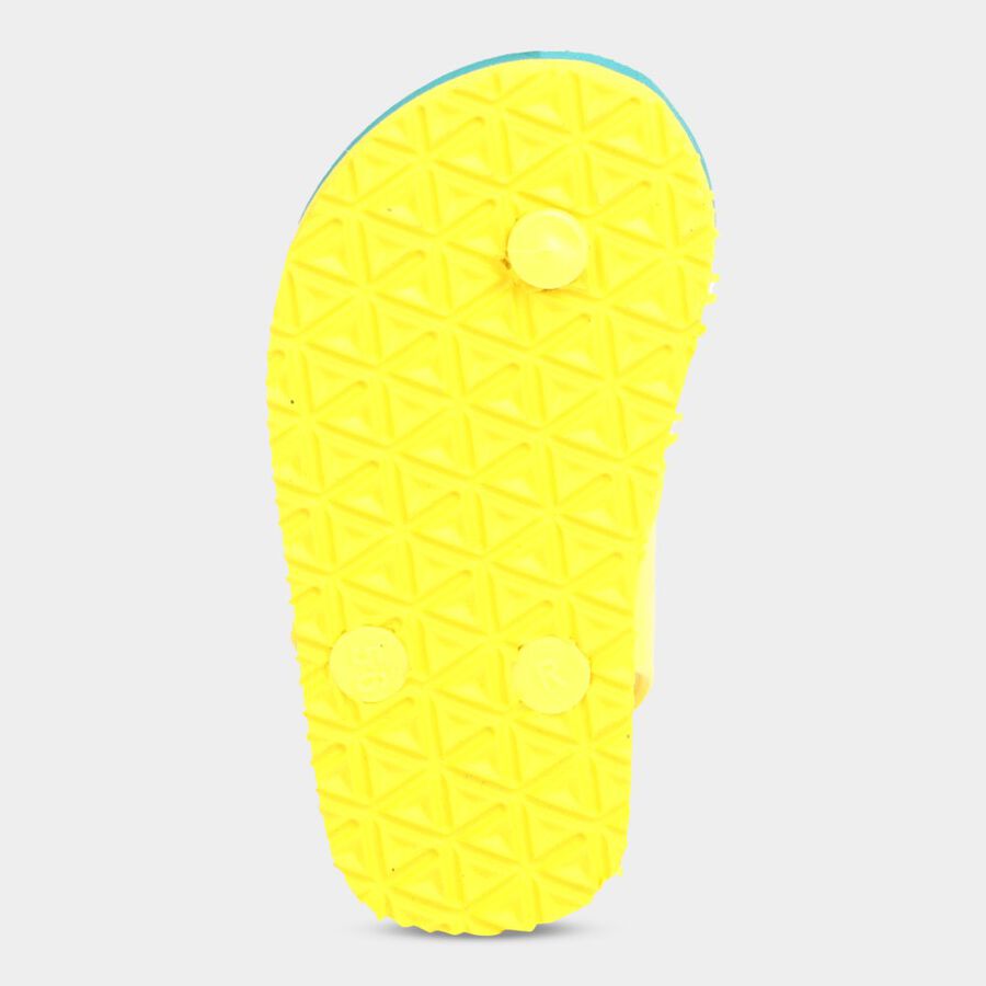 Kids Printed Slippers, Yellow, large image number null