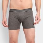 Men's 100% Cotton Trunks, Light Grey, small image number null