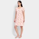 Ladies' 100% Cotton Nighty , Peach, small image number null