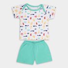 Infants' 100% Cotton Baba Suit , हल्का हरा, small image number null