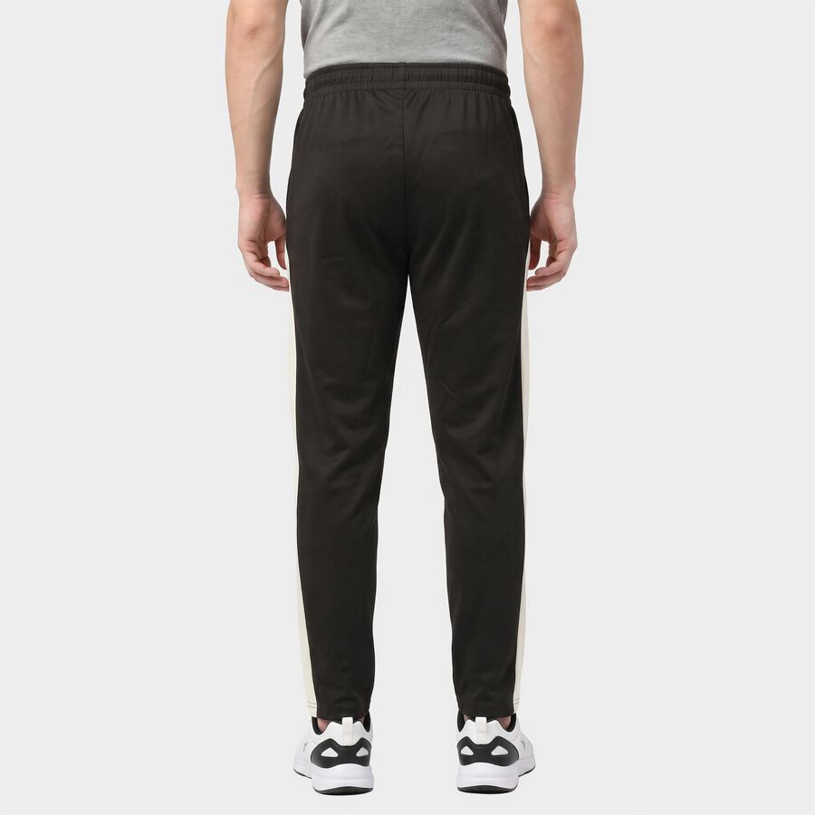 Men's Olive Regular Fit Side-Striped Track Pants, Olive, large