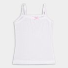 Girls' 100% Cotton Vest (Pack of 2), White, small image number null