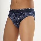 Men's 100% Cotton V-Cut Briefs, Navy Blue, small image number null