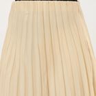 Women's Soft Beige Pleated Midi Skirt, Beige, small