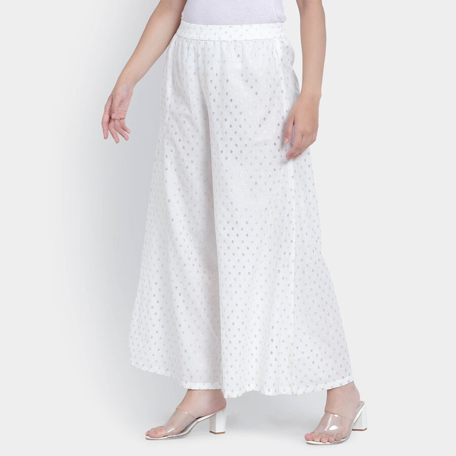 Printed Palazzo, Off White, large image number null