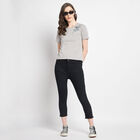 Embellished Round Neck T-Shirt, Dark Grey, small image number null