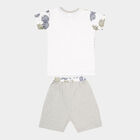 Boys Cotton Baba Suit, Off White, small image number null