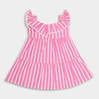 Infant Girl's Cotton Frock, Pink, small image number null