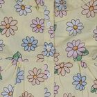 Girls' Yellow Floral Printed Sleeveless Frock, पीला, small