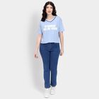 Ladies' 100% Cotton Crop  Top, Light Blue, small image number null