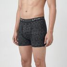 Men's Black Regular Fit Cotton Trunks, काला, small