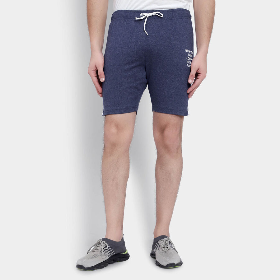 Solid Basic Bermuda, Melange Blue, large image number null