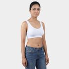 Women's White Wireless Seamless Everyday Bra, White, small