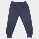 Boys' Navy Blue Long Johns Thermal, मध्यम नीला, small