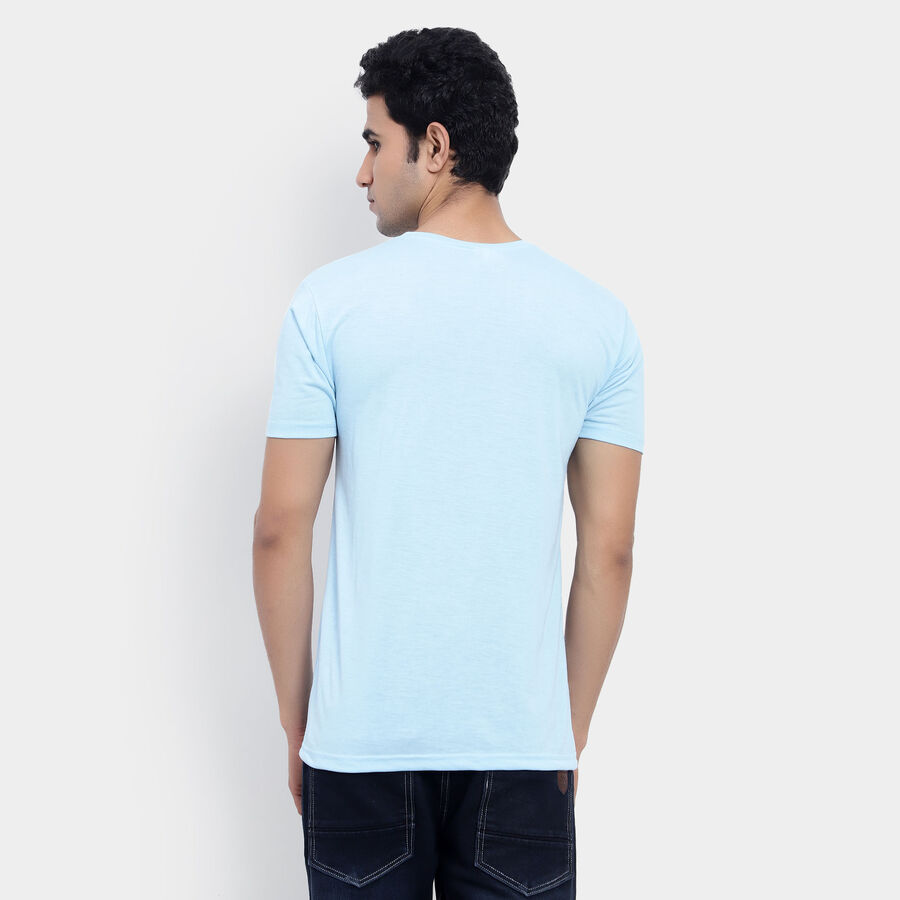 Round Neck T-Shirt, Sky Blue, large image number null