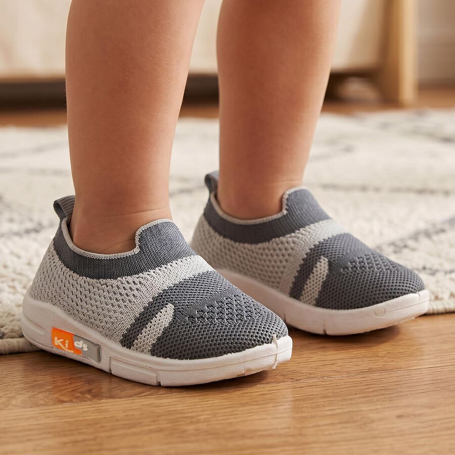 Boys' Shoes, ग्रे, large