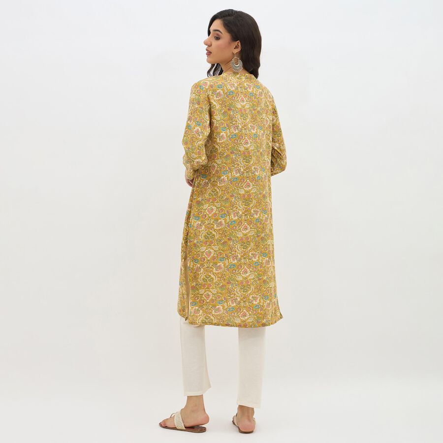 Ladies'Kurta, पीला, large image number null
