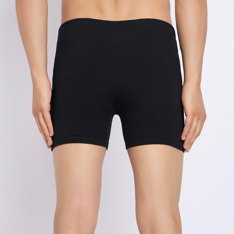 Men's 100% Cotton Trunks, काला, large image number null