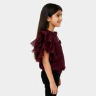 Girls' T-Shirt, Wine, small