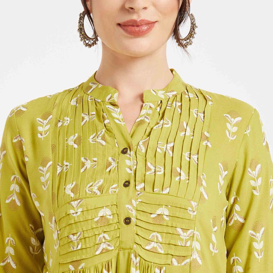 Printed Kurta, Olive, large image number null