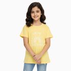 Girls' T-Shirt, पीला, small image number null