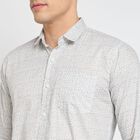 Men's Cotton Casual Shirt, Light Grey, small image number null