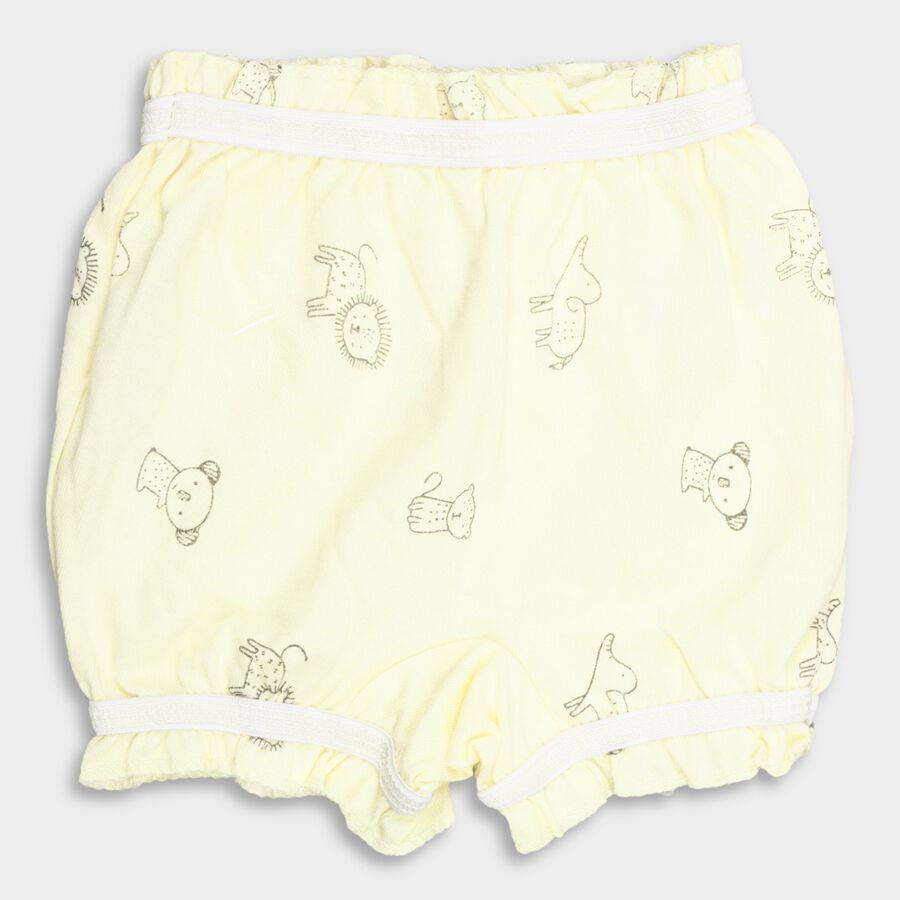 Infants' Cotton Bloomer, Yellow, large