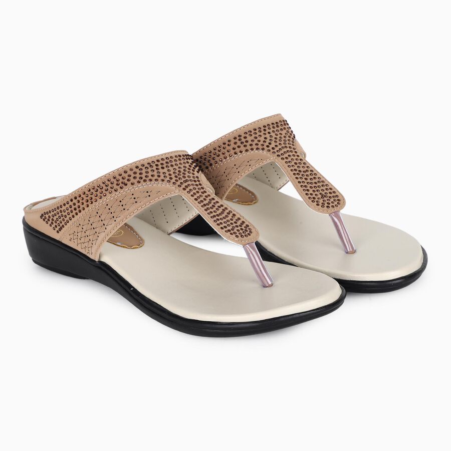 Ladies' Sandal, गहरा पीला, large