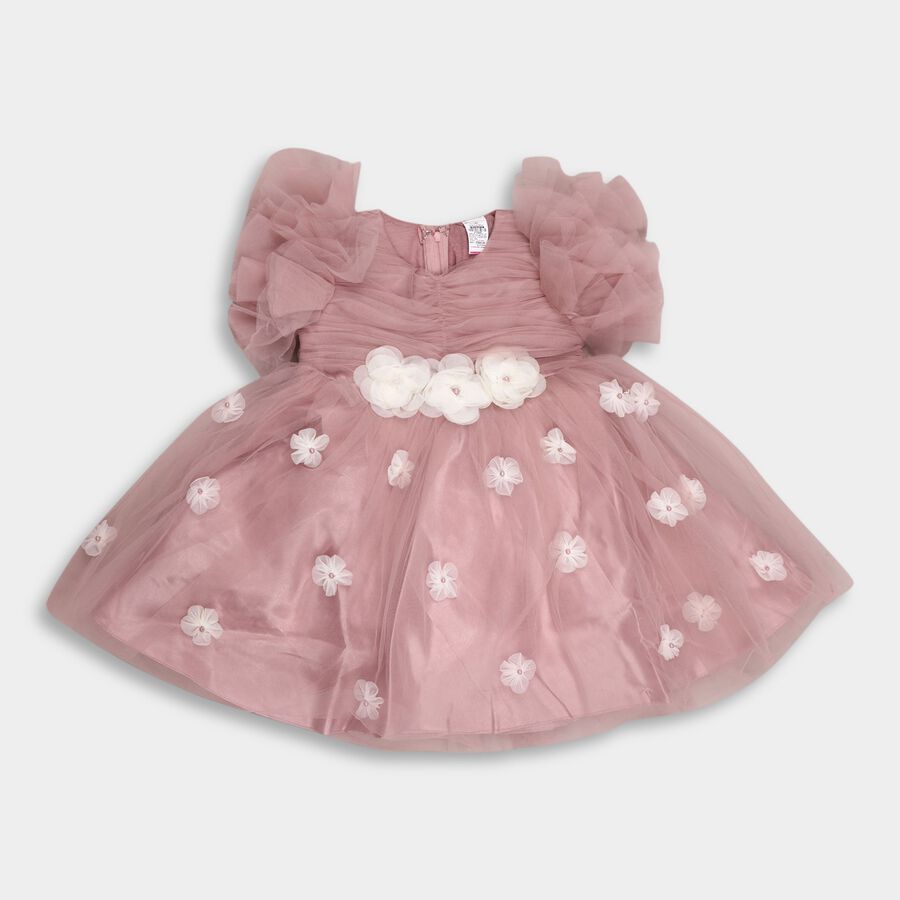 Girl's Frock, Pink, large image number null